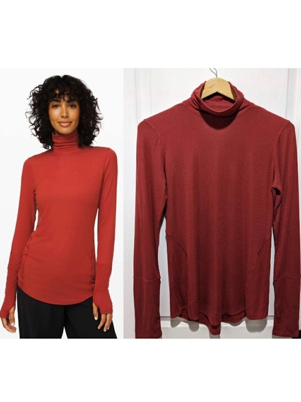 Lululemon | Full Day Ahead Turtleneck in Magma Burnt Orange